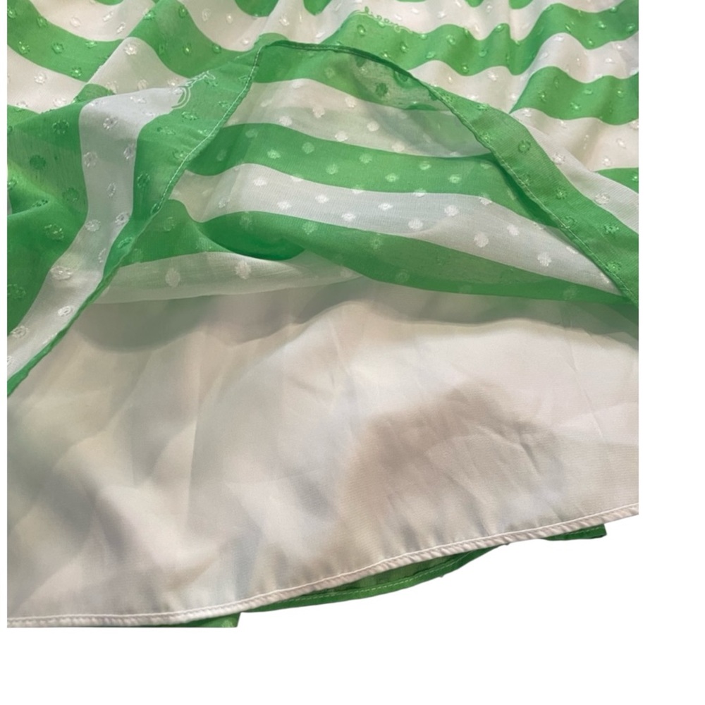LILLY PULITZER Antonia w/ Green/White Awning Striped Dress Size 4 -- GORGEOUS!! - Picture 6 of 10